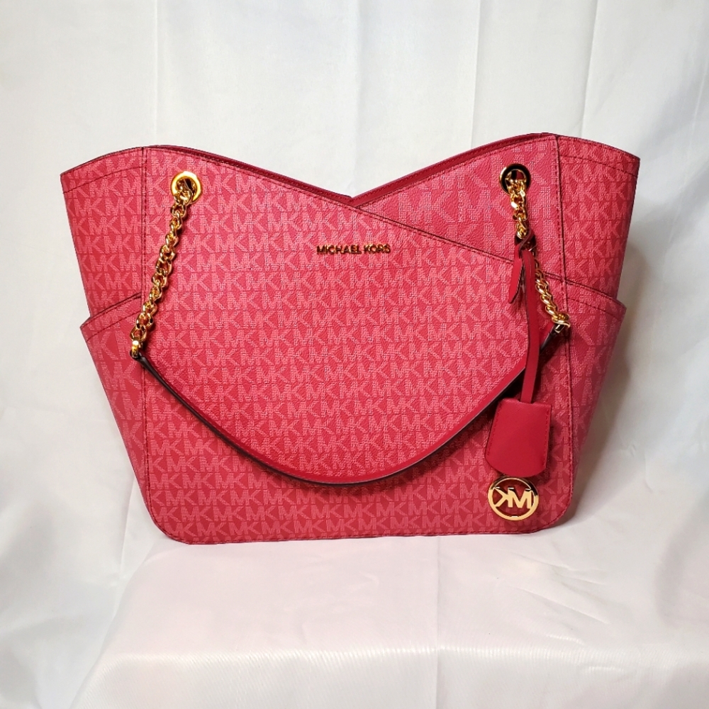 MICHAEL KORS Jet Set Large Logo Shoulder Bag